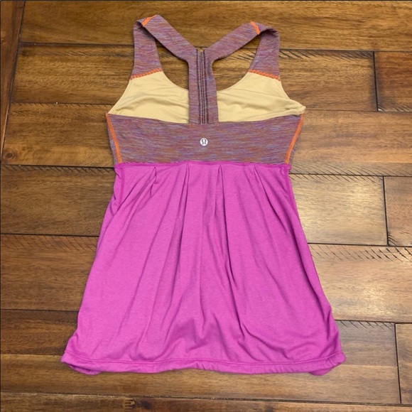 lululemon purple workout yoga top 4 - Picture 3 of 4
